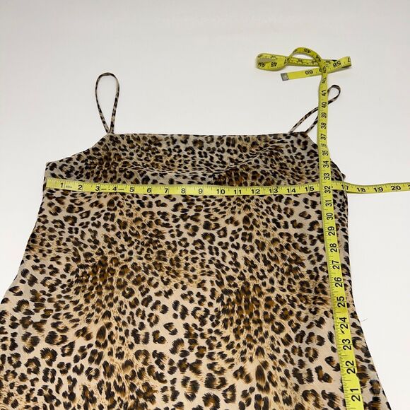 LE LIS Collection Womens Size Medium Dress Spaghetti Straps Leopard Lined Midi - Picture 4 of 9